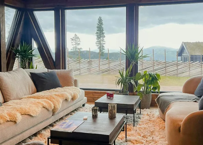 Log With Views Over Turufjell * Flå